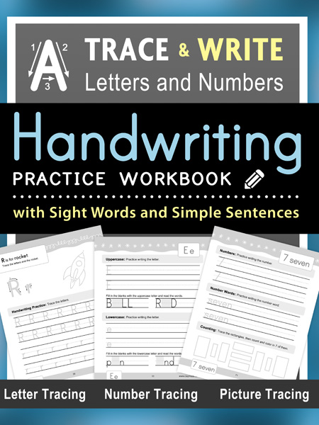 Homeschooling Book - Trace and Write Handwriting Practice Workbook