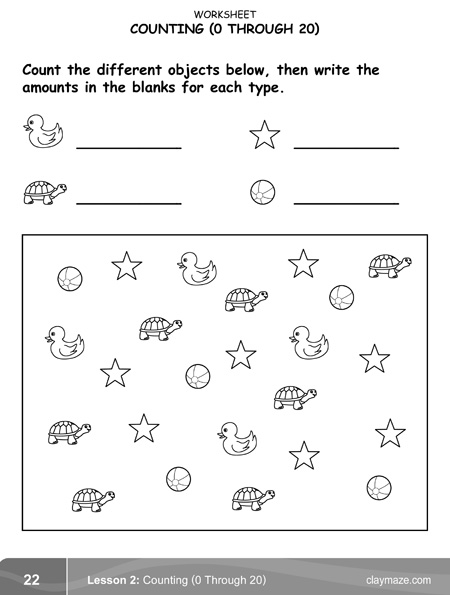 counting worksheet