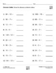Division Drills Worksheet (Set 4) | Homeschool Books, Math Workbooks ...
