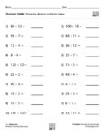 Division Drills Worksheet (Set 4) - Workbooks and Free Worksheets for ...
