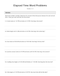 Elapsed Time Word Problems (Grades 3–4)