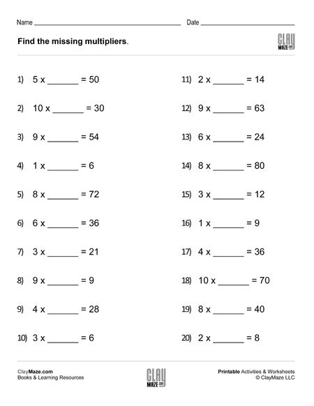  Multiplication Division Page 2 Homeschool Books Math Workbooks And Free Printable Worksheets 