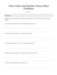 Place Value and Number Sense Word Problems (Grades 1–2) - Workbooks and ...