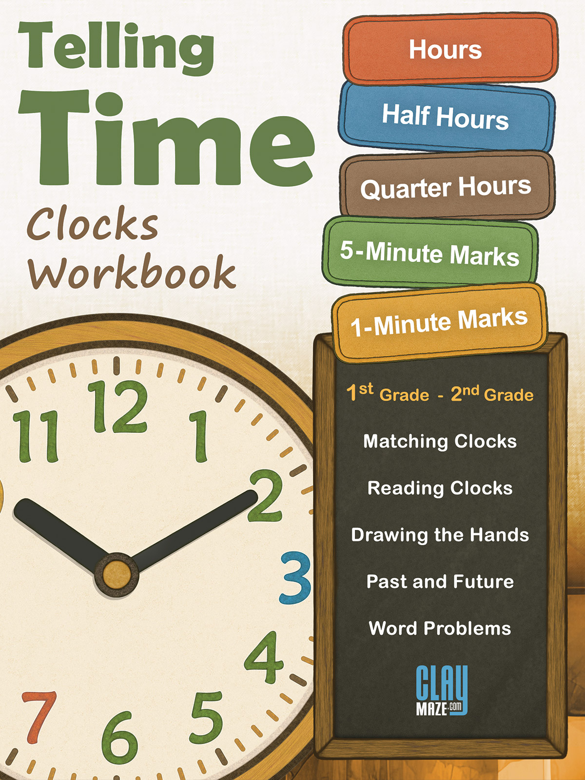 Telling Time Clocks Workbook - Workbooks and Free Worksheets for ...